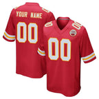 Johmsee Custom KC.Chiefs Red Home Game Any Name & Numbers Stitched Jerseys