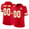 Johmsee Custom KC.Chiefs Red Limited Vapor F.U.S.E. Home Game Any Name & Numbers Stitched Jerseys