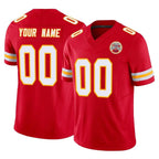 Johmsee Custom KC.Chiefs Red Limited Vapor F.U.S.E. Home Game Any Name & Numbers Stitched Jerseys
