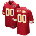 Johmsee Custom KC.Chiefs Red Replica Game Stitched Jerseys