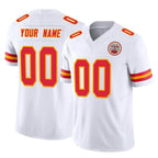Johmsee Custom KC.Chiefs White Limited Vapor F.U.S.E. Home Game Any Name & Numbers Stitched Jerseys