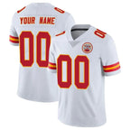 Johmsee Custom KC.Chiefs White Limited Vapor Untouchable Home Game Any Name & Numbers Stitched Jerseys