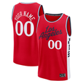 Johmsee Custom L.Clippers Red Fast Break Stitched Jerseys- Statement Edition