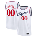 Johmsee Custom L.Clippers White Fast Break Stitched Jerseys - Association Edition