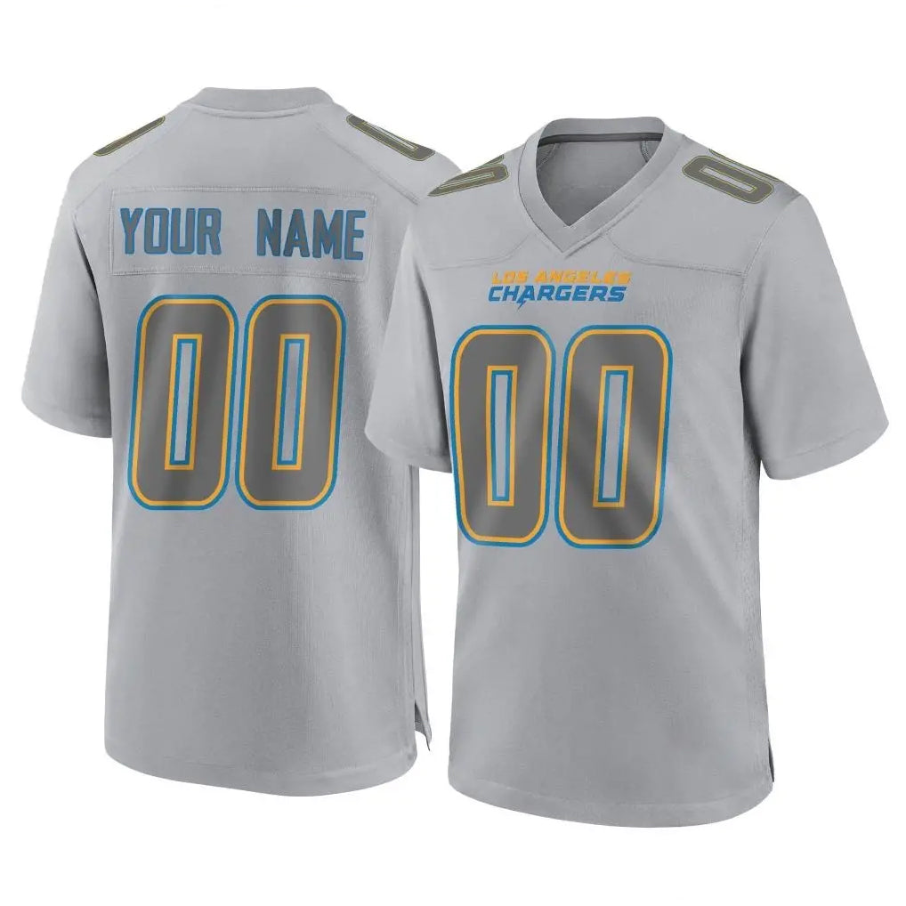 Johmsee Custom LA.Chargers Gray Atmosphere Fashion Limited Game Any Name & Numbers Stitched Jerseys