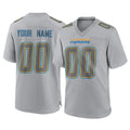 Johmsee Custom LA.Chargers Gray Atmosphere Fashion Limited Game Any Name & Numbers Stitched Jerseys