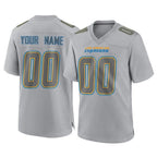Johmsee Custom LA.Chargers Gray Atmosphere Fashion Limited Game Any Name & Numbers Stitched Jerseys