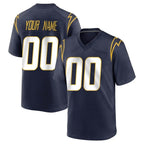 Johmsee Custom LA.Chargers Navy Home Game Any Name & Numbers Stitched Jerseys