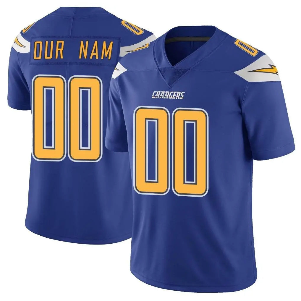 Johmsee Custom LA.Chargers Royal Limited Color Rush Vapor Untouchable Home Game Any Name & Numbers Stitched Jerseys