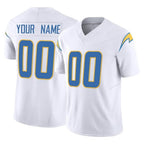 Johmsee Custom LA.Chargers White Limited Vapor F.U.S.E. Home Game Any Name & Numbers Stitched Jerseys