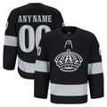 Johmsee Custom LA.Kings Black Alternate Authentic Pro Jerseys