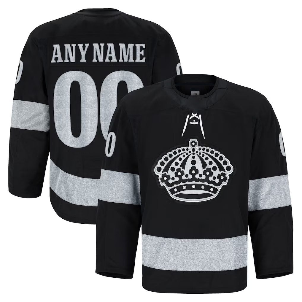 Johmsee Custom LA.Kings Black Alternate Authentic Pro Jerseys