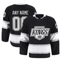 Johmsee Custom LA.Kings Black Home Authentic Pro Jerseys