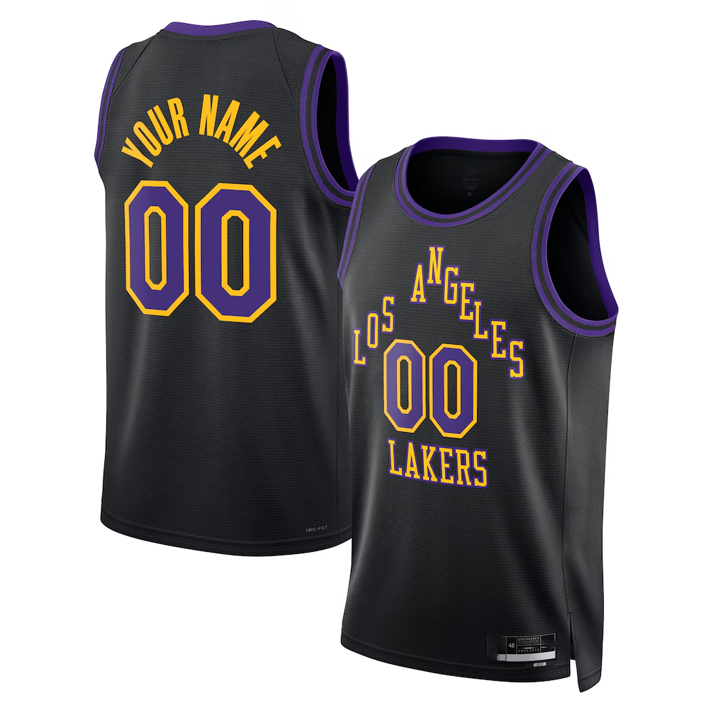 Johmsee Custom LA.Lakers 2025-2026 City Edition Swingman Stitched Jerseys