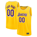Johmsee Custom LA.Lakers Gold Fast Break Stitched Jerseys - Icon Edition