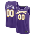Johmsee Custom LA.Lakers Purple Fast Break Stitched Jerseys - Icon Edition