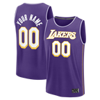 Johmsee Custom LA.Lakers Purple Fast Break Stitched Jerseys - Icon Edition
