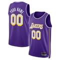 Johmsee Custom LA.Lakers Purple Swingman Stitched Jerseys - Statement Edition