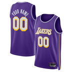 Johmsee Custom LA.Lakers Purple Swingman Stitched Jerseys - Statement Edition