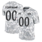 Johmsee Custom LA.Rams Arctic Camo Salute To Service Limited Game Any Name & Numbers Stitched Jerseys