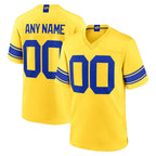 Johmsee Custom LA.Rams Gold Classic Sol Home Game Any Name & Numbers Stitched Jerseys