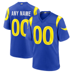 Johmsee Custom LA.Rams Royal Game Stitched Jerseys