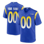 Johmsee Custom LA.Rams Royal Home Game Any Name & Numbers Stitched Jerseys