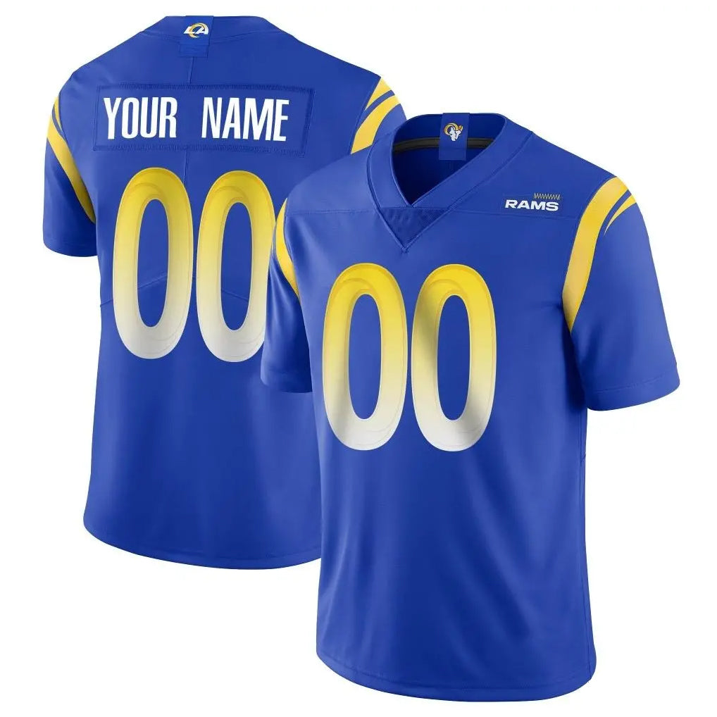 Johmsee Custom LA.Rams Royal Limited Vapor Untouchable Home Game Any Name & Numbers Stitched Jerseys