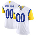 Johmsee Custom LA.Rams White Limited Vapor Untouchable Home Game Any Name & Numbers Stitched Jerseys