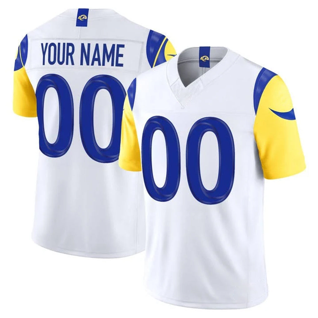 Johmsee Custom LA.Rams White Vapor F.U.S.E. Limited Home Game Any Name & Numbers Stitched Jerseys