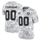 Johmsee Custom LV.Raiders Arctic Camo Salute To Service Limited Game Any Name & Numbers Stitched Jerseys