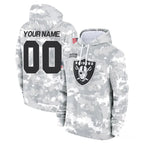 Johmsee Custom LV.Raiders Arctic Camo Salute to Service Hoodies Limited Game Any Name & Numbers Stitched Jerseys