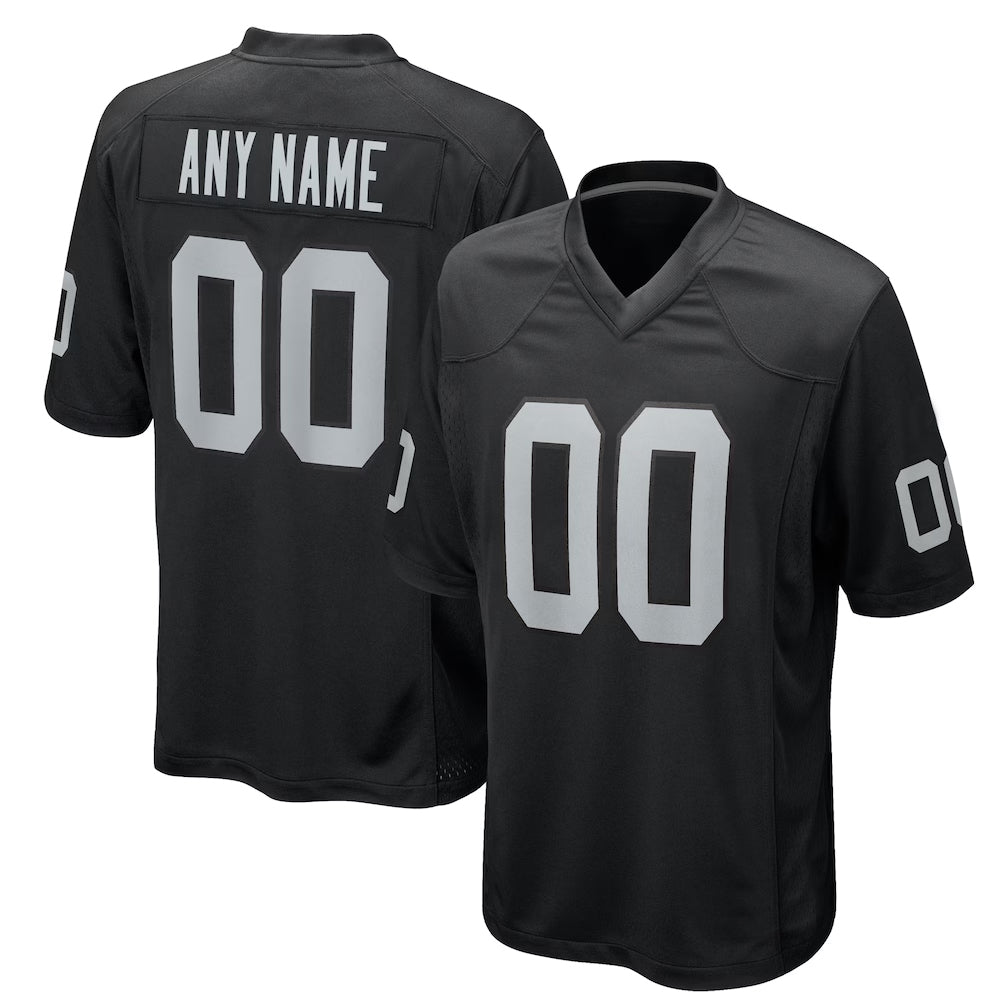 Johmsee Custom LV.Raiders Black Home Game Stitched Jerseys