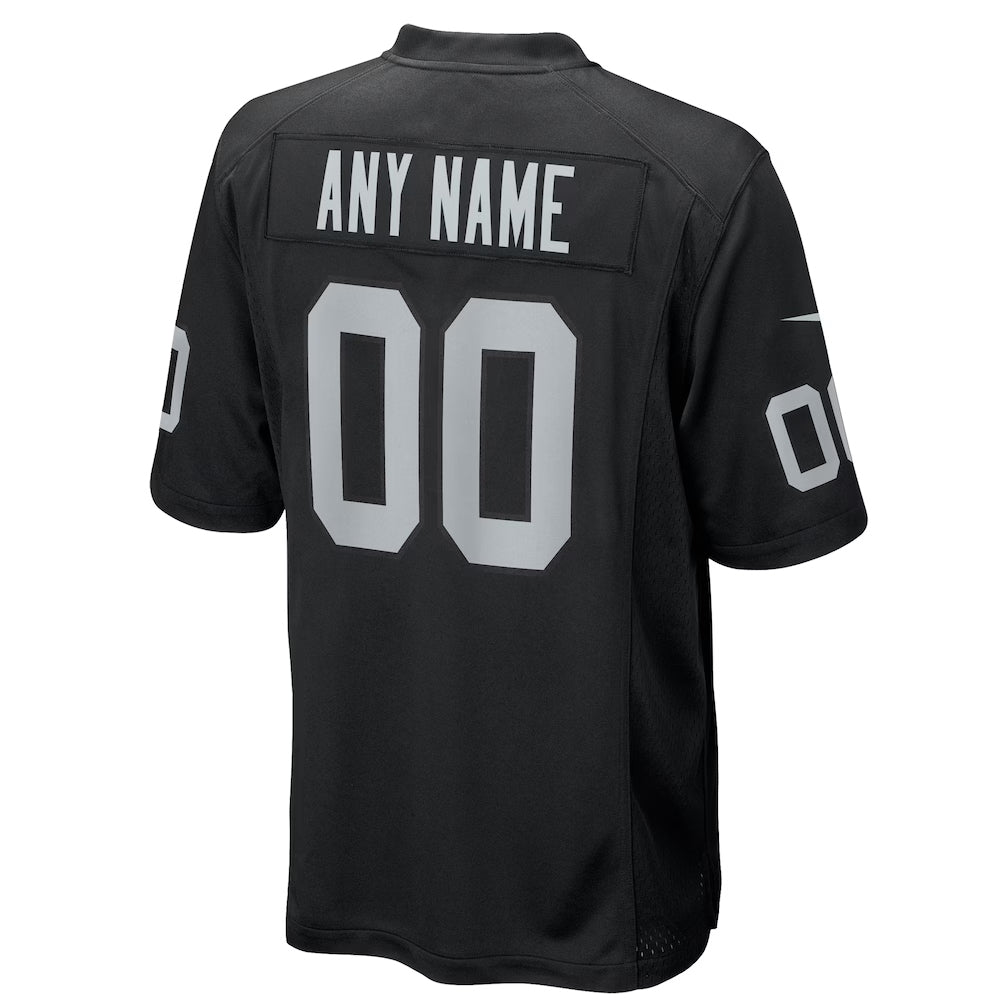 Johmsee Custom LV.Raiders Black Home Game Stitched Jersey
