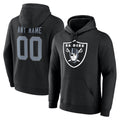 Johmsee Custom LV.Raiders Black LOGO Pullover Hoodies Home Game Any Name & Numbers Stitched Jerseys