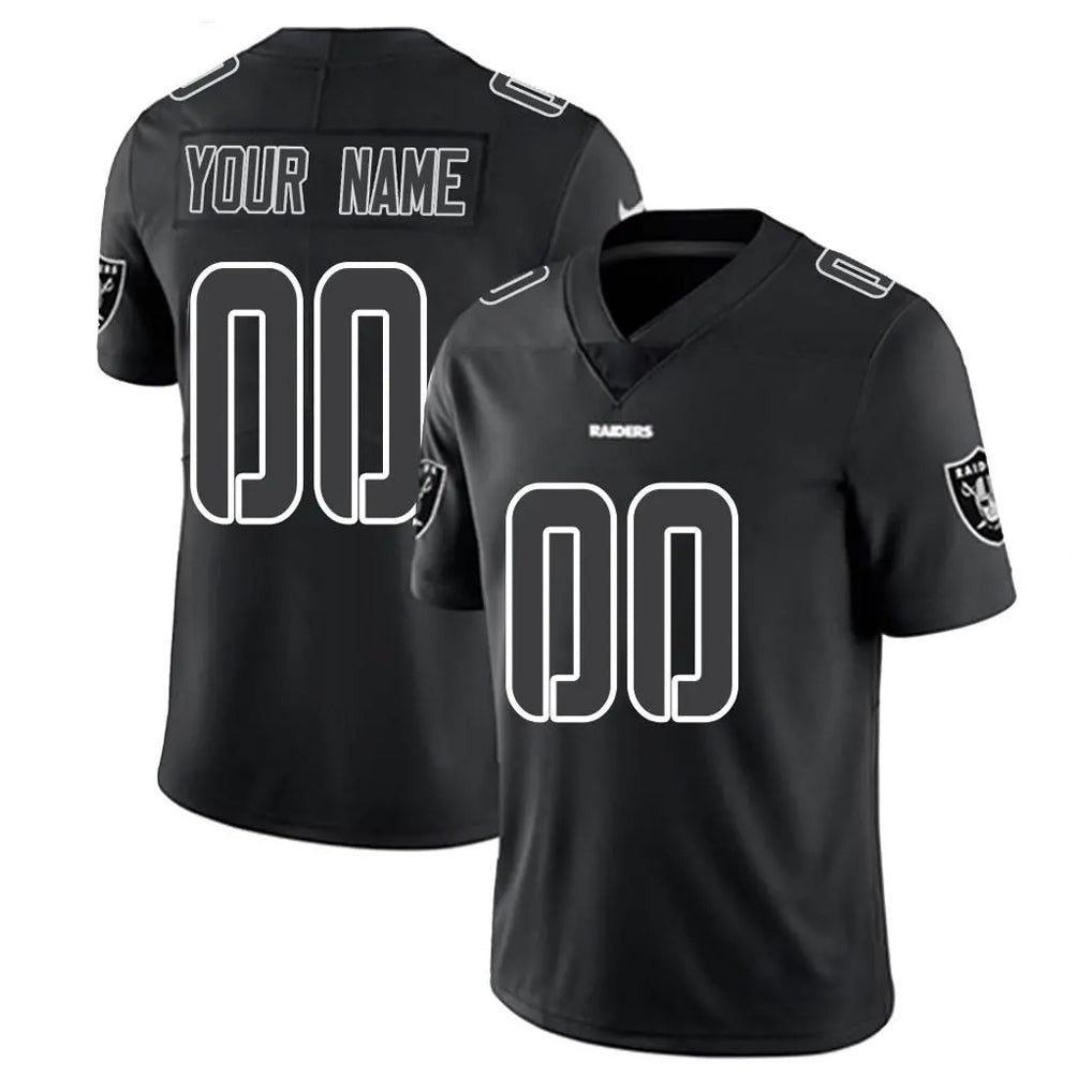 Johmsee Custom LV.Raiders Black Limited Black Impact Home Game Any Name & Numbers Stitched Jerseys