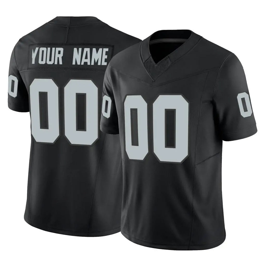 Johmsee Custom LV.Raiders Black Limited Vapor F.U.S.E. Home Game Any Name & Numbers Stitched Jerseys