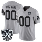 Johmsee Custom LV.Raiders Gray 2026 Vapor Limited Home Game Any Name & Numbers Stitched Jerseys