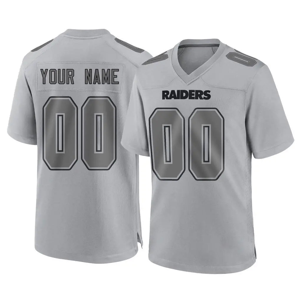 Johmsee Custom LV.Raiders Gray Atmosphere Fashion Limited Game Any Name & Numbers Stitched Jerseys