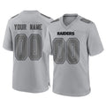 Johmsee Custom LV.Raiders Gray Atmosphere Fashion Limited Game Any Name & Numbers Stitched Jerseys