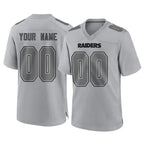 Johmsee Custom LV.Raiders Gray Atmosphere Fashion Limited Game Any Name & Numbers Stitched Jerseys