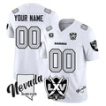 Johmsee Custom LV.Raiders White 2026 Vapor Limited 65th Anniversary Home Game Any Name & Numbers Stitched Jerseys