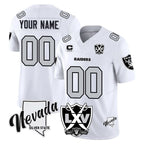 Johmsee Custom LV.Raiders White 2026 Vapor Limited 65th Anniversary Home Game Any Name & Numbers Stitched Jerseys