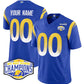 Custom LA.Rams Active Player Royal 2024 West Champions F.U.S.E. Vapor Untouchable Stitched Football Jersey