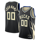 Johmsee Custom M.Bucks Black 2022-23 Swingman Jerseys - Statement Edition