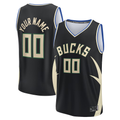 Johmsee Custom M.Bucks Black Fast Break Jerseys - Statement Edition