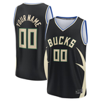 Johmsee Custom M.Bucks Black Fast Break Jerseys - Statement Edition