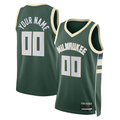 Johmsee Custom M.Bucks Hunter Green Swingman Jerseys - Icon Edition