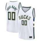 Johmsee Custom M.Bucks White Fast Break Jerseys - Association Edition