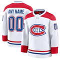 Johmsee Custom M.Canadiens White Away Premium Jerseys